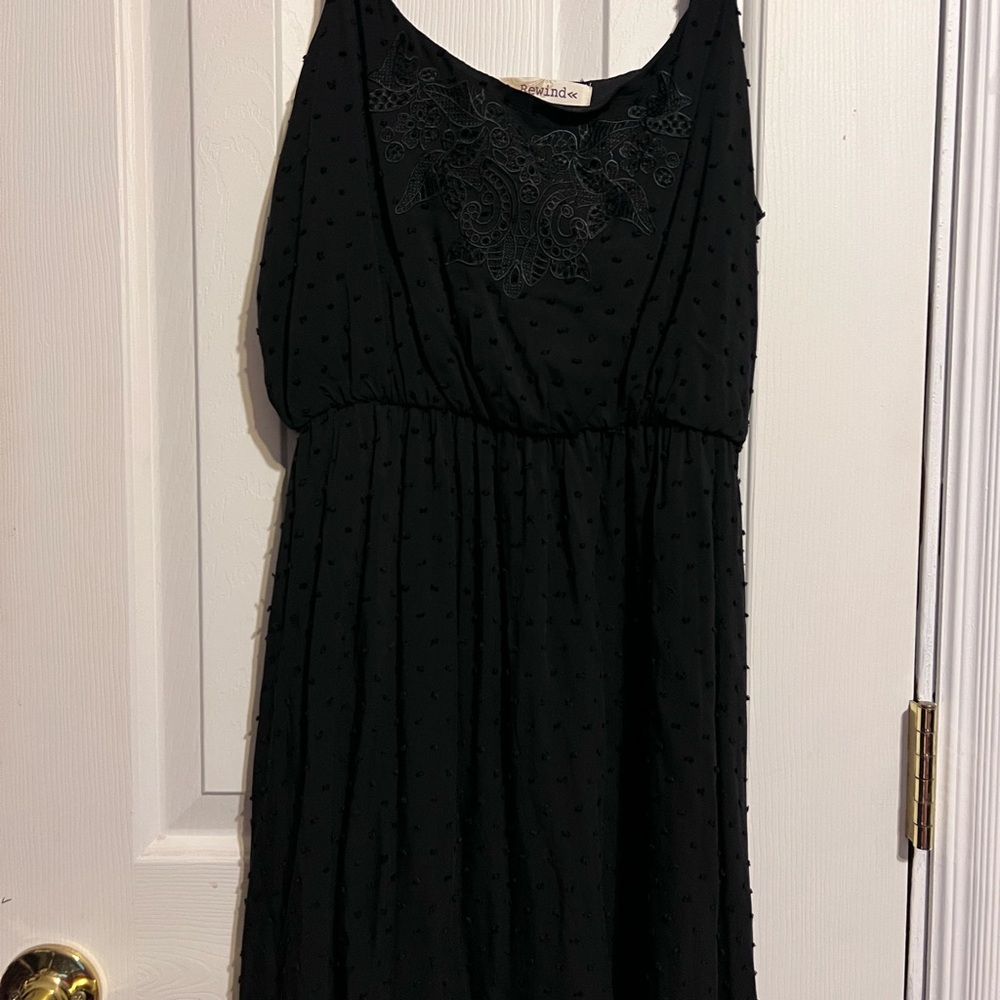 Black Embroidered Dress